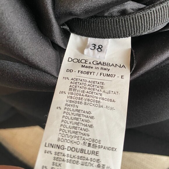 Dolce & Gabbana Classic Black Midi Dress - Picture 5 of 6